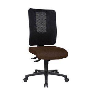 Topstar Bürostuhl Open X (N), OX1000 G080 Stoff braun, Gestell schwarz