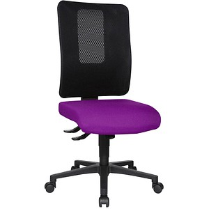 Topstar Bürostuhl Open X (N), OX1000 G030 Stoff lila, Gestell schwarz