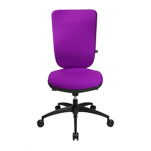 Topstar Bürostuhl Soft Pro 100, NN400 T33 Stoff lila, Gestell schwarz