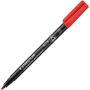 STAEDTLER Lumocolor® Folienstift rot 1,0 - 2,5 mm permanent, 1 St.