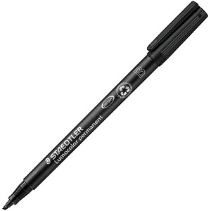 STAEDTLER Lumocolor® Folienstift schwarz 1,0 - 2,5 mm permanent, 1 St.
