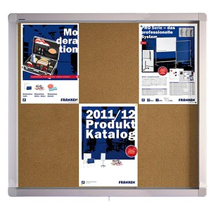 FRANKEN Schaukasten ECO silber 6x DIN A4 70,4 x 4,5 x 75,0 cm, 1 St.