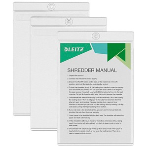 LEITZ Sichttaschen 4095 DIN A5 transparent genarbt 0,18 mm, 10 St.