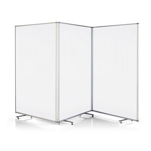 magnetoplan Trennwand Large 1112051, transparent 361,0 x 180,0 cm mit Rollen, 1 St.