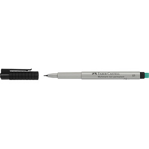 FABER-CASTELL MULTIMARK Folienstift schwarz 0,4 mm non-permanent, 1 St.