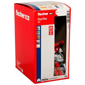 fischer DuoTec 10 537258 Universaldübel Ø 10 mm x 50 mm, 50 St.