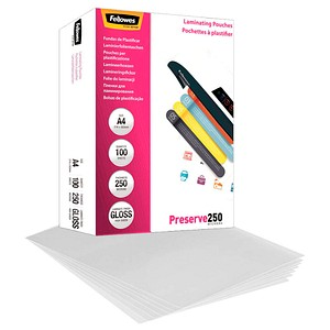 Fellowes Preserve250 Laminierfolien glänzend für A4 250 micron, 100 St.