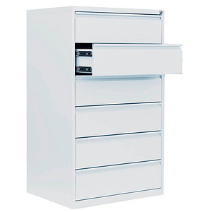 LÜLLMANN Karteischrank signalweiß 76,0 x 62,0 x 132,0 cm, 1 St.