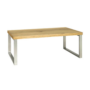 HAKU Möbel Couchtisch rechteckig MDF-Platte eiche 100,0 x 60,0 x 38,0 cm, 1 St.