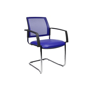 Topstar Besucherstühle BtoB 20 BB490A S18 royalblau Stoff, 2 St.