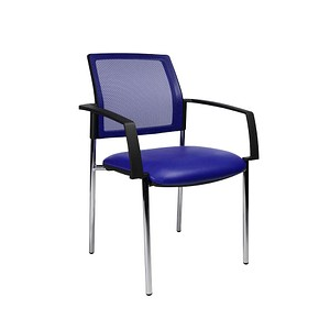 Topstar Besucherstühle BtoB 10 BB290A S18 royalblau Stoff, 2 St.