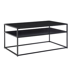 WOHNLING Couchtisch rechteckig Stahl schwarz 100,0 x 60,0 x 45,0 cm, 1 St.
