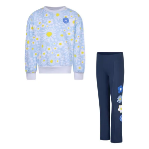 Set aus Sweatshirt und Leggings mit Aufdruck, Mädchen Converse