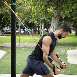 Widerstandsband mit Zubehör und Trainingsanleitung InnovaGoods Rebainer (x5)