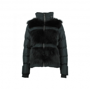 Pelzjacke mit integrierter Kapuze Damen Peak Mountain