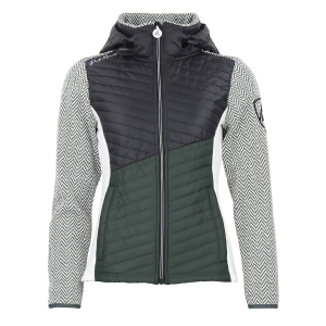 Fleece-Jacke mit abnehmbarem Kapuze und gesteppten Einsätzen für Damen Peak Mountain Amir