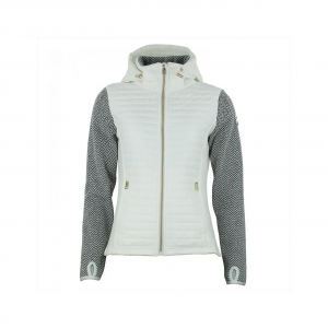Fleece mit gesteppten Einsätzen und Kapuze, Damen Peak Mountain