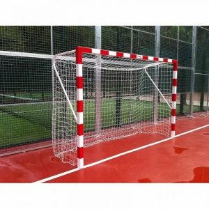 Set aus 2 festen Futsal-/Handballtoren aus Metall Softee Equipment