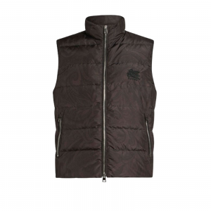 Jacken Mann Etro - mw Daunenjacke Reiseweste Bimaterial - schwarz