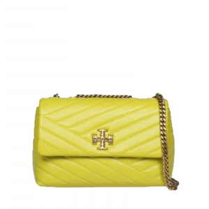 Frauen Schultertaschen Tory Burch - kira chevron klein Cabrio Schultertasche - grun