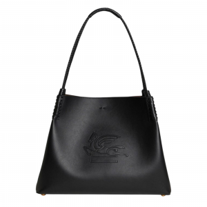 Schultertaschen Frau Etro - Shopping libra m Leder - schwarz