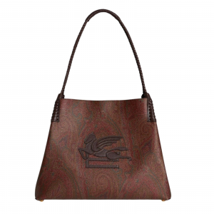 Schultertaschen Frau Etro - shop libra s denim jacquard - multicolor