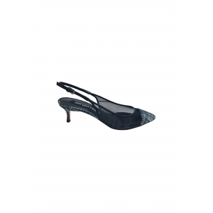 B01520-MFI652-1000-C00 Sergio Rossi Frau Stoff schwarz