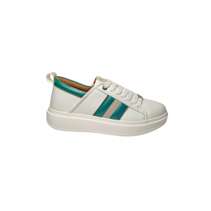 Schuhe fur Herren Alexander Smith Eco-Wembley Man-White Grun Grau