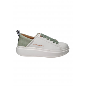 Schuhe fur Damen Alexander Smith Eco-wembley Frau-WeiB hellgrun