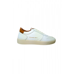 Schuhe fur Herren Alexander Smith Sneakers Cambridge Man-White Cognac