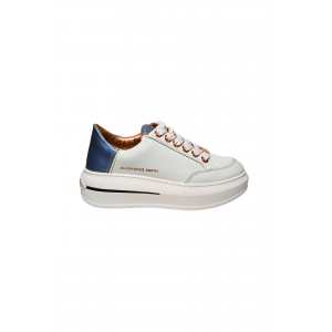 Schuhe fur Damen Alexander Smith Lancaster Frau-White Dark Azure