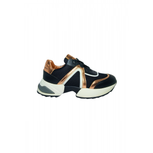 Schuhe fur Damen Alexander Smith Marble Woman-Black Kupfer Sneaker