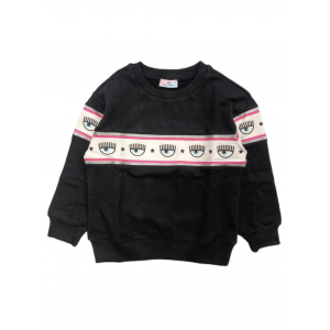 Chiara Ferragni - Schwarzes Sweatshirt Maxilogomania 0050 510608 0250