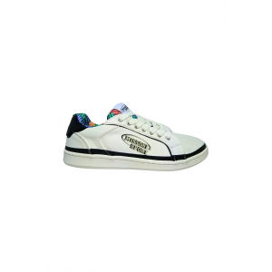 Schuhe Erwachsene unisex Missoni Sport Niedrige Sneaker WeiB + Schwarz