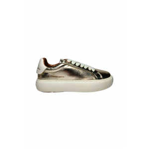 Schuhe fur Damen Alexander Smith Soho Frau Gold WeiB Turnschuhe