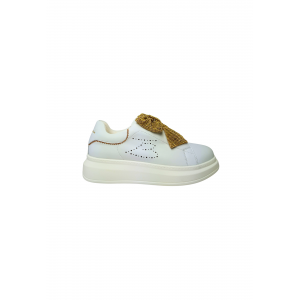 Schuhe fur Damen Tosca Blu Aloe Sneaker mit goldener Schleife Anwendung