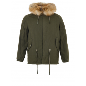 Parka Corto mit Coulisse Verde Militare Moose Knuckles