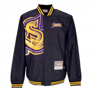 Herren Bomberjacke NBA Big Face 7.0 Jacke Loslak Schwarz