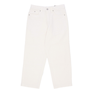 Lange Herrenhose in klassischer Label-Panel-Optik in WeiB
