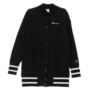 Gbomber Reverse Weave Schwarze lange Bomberjacke fur Damen