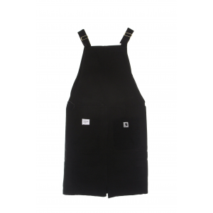 Damen-Latzhose mit Medley-Kleid in Schwarz, stuckgefarbt