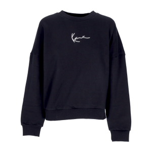 Damen-Sweatshirt mit Rundhalsausschnitt Small Signature Crew Schwarz