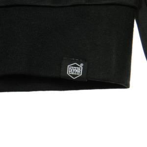 Herren-Trainingsjacke, Streifen, ReiBverschluss, Schwarz