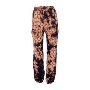 Herren-Jogginghose mit Tye-Dye-Monogramm-Jogginghose in Schwarz