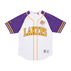 Herren NBA Practice Day Trikot mit Knopfleiste vorne Hardwood Classics Loslak WeiB