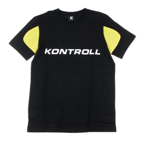 Kontroll Tee Herren T-Shirt Omini Schwarz/Gelb Zitrone