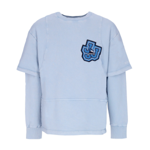 Leichtes Herren-Sweatshirt mit Rundhalsausschnitt uber Crewneck X Triple J Cyan