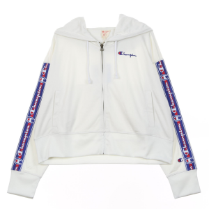 Kurz geschnittenes Damen-Hoodie mit durchgehendem ReiBverschluss