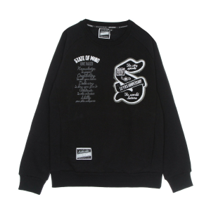 Herren-Sweatshirt mit Rundhalsausschnitt, zehn Jahre Jubilaum, Rundhalsausschnitt, Schwarz