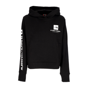 Leichtes Damen-Sweatshirt mit Kapuze W Coordinates Crop Hoodie Schwarz